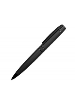 Ручка металлическая шариковая Uma VIP GUM soft-touch с зеркальной гравировкой, черный