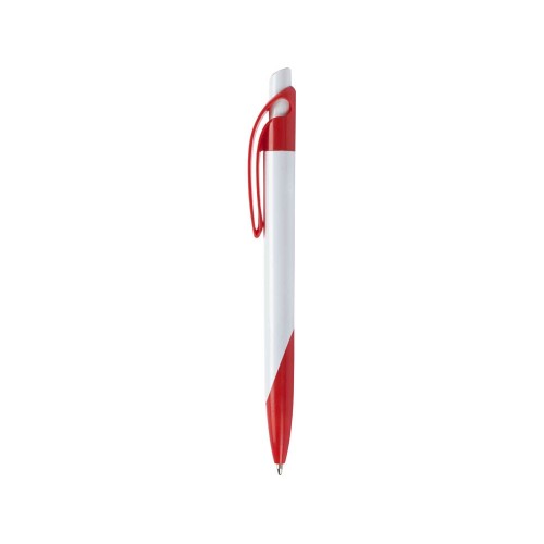 Ручка шариковая Тироль, белый/красный