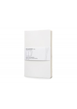 Записная книжка Moleskine Volant (нелинованная, 2 шт.), Large (13х21см), белый