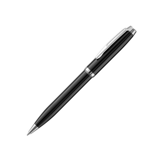 Металлическая шариковая ручка LADY с зеркальной гравировкой, черный