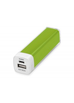 Портативное зарядное устройство Ангра, 2200 mAh, зеленое яблоко