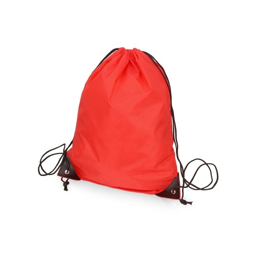 Рюкзак на шнуровке Reviver из переработанного пластика, красный