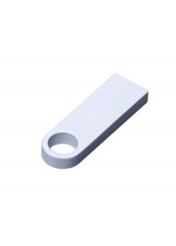 USB 3.0-флешка на 32 Гб с мини чипом и круглым отверстием, белый