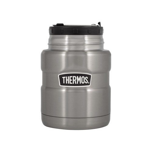 Термос из нерж. стали с ложкой тм THERMOS SK3000-SBK 0,47L, стальной