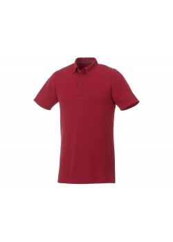 Мужская футболка поло Atkinson с коротким рукавом и пуговицами, красный
