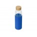 Бутылка для воды стеклянная Refine, в чехле, 550 мл, темно-синий