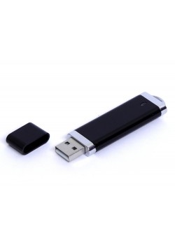 USB-флешка промо на 32 Гб прямоугольной классической формы, черный