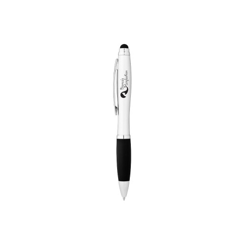 Ручка-стилус шариковая Mandarine, серебристый, черные чернила