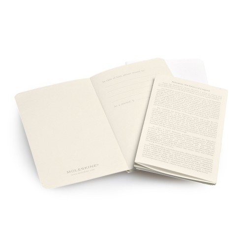 Записная книжка Moleskine Volant (нелинованная, 2 шт.), XSmall (6,5х10,5см), белый