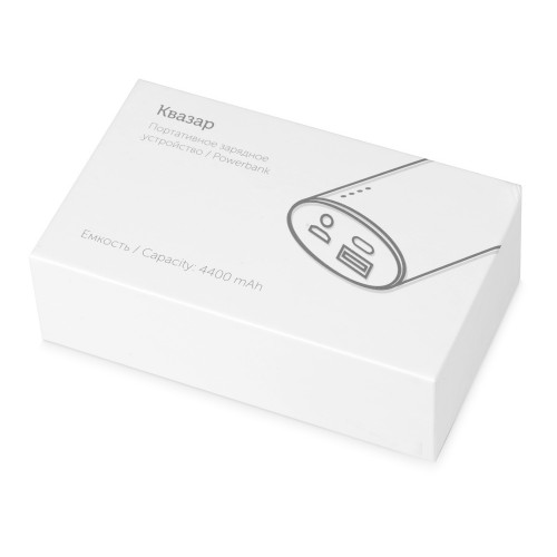 Портативное зарядное устройство Квазар, 4400 mAh, черный