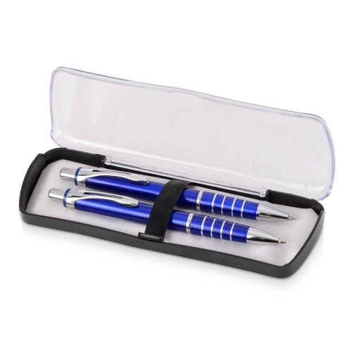Набор Celebrity Райт: ручка шариковая, карандаш в футляре синий