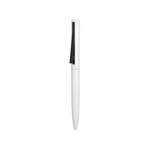 Ручка металлическая шариковая Bevel, белый/черный