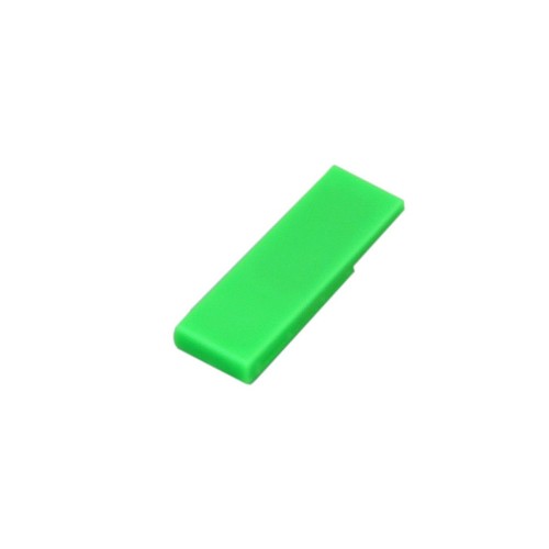 Флешка промо в виде скрепки, 16 Гб, зеленый