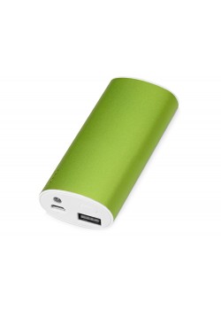 Портативное зарядное устройство Квазар, 4400 mAh, зеленое яблоко