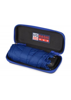 Зонт складной Frisco, механический, 5 сложений, в футляре, синий