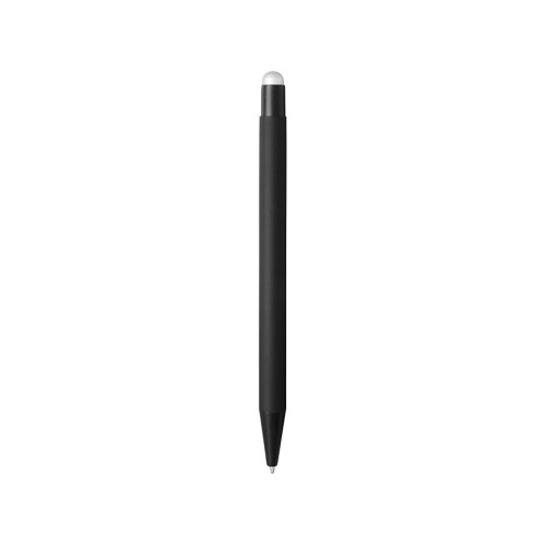 Резиновая шариковая ручка-стилус Dax, черный/серебристый