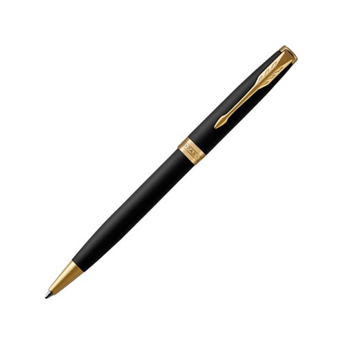Ручка шариковая Parker Sonnet Core Matte Black GT, черный/золотистый