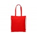Рюкзак со шнурком Eliza из хлопчатобумажной ткани плотностью 240 г/м², красный