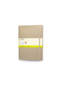 Записная книжка Moleskine Classic Soft (нелинованный), Хlarge (19х25 см), бежевый