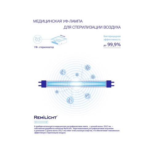 Многофункциональный очиститель + обеззараживатель 4 в 1, RMA-103-01, белый