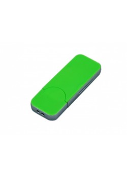 USB-флешка на 64 Гб в стиле I-phone, прямоугольнй формы, зеленый