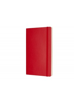 Записная книжка Moleskine Classic Soft (нелинованный), Large (13х21см), красный