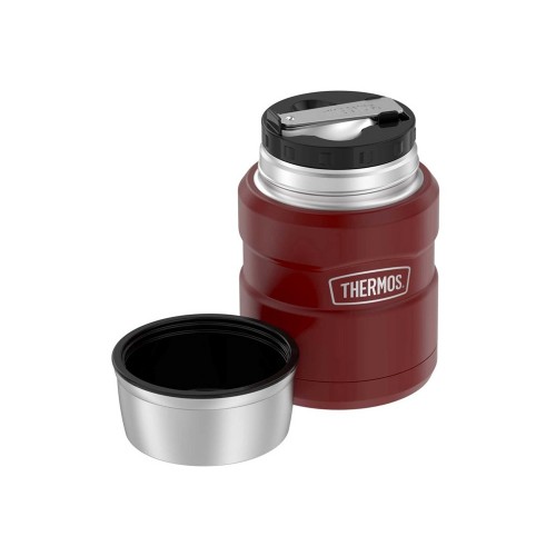 Термос из нерж. стали с ложкой тм THERMOS SK3000 MRR 0,47L