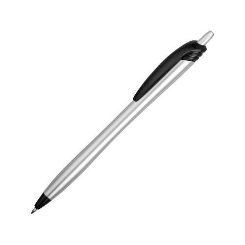 Ручка шариковая Аляска, серебристый/черный
