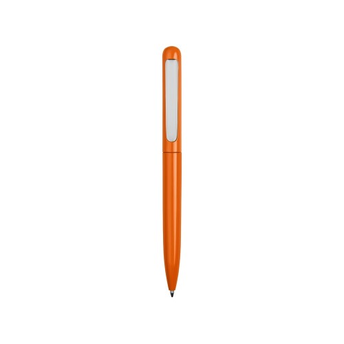 Ручка металлическая шариковая Skate, оранжевый/серебристый