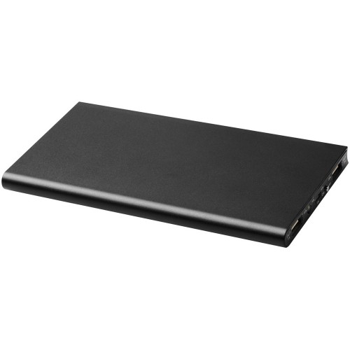 Алюминиевое портативное зарядное устройство Plate 8000 мА∙ч, черный