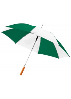 Зонт-трость Lisa полуавтомат 23, зеленый/белый