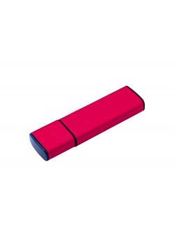USB-флешка металлическая на 16ГБ 3.0 с колпачком, красный