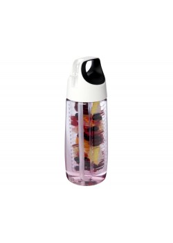 Спортивная бутылка HydroFruit из переработанной пластмассы, с инфузором, 700 мл - Белый