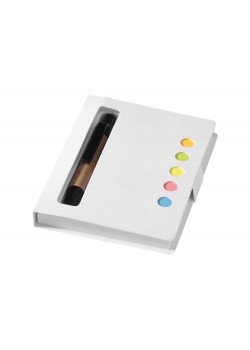 Набор стикеров Reveal с ручкой и блокнотом А7, белый