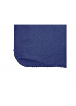 Плед BERING из гладкого флиса плотностью 200 г/м2 с чехлом в тон, темно-синий