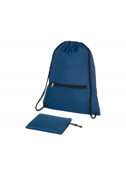 Складной рюкзак со шнурком Hoss, heather navy