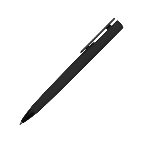 Ручка пластиковая soft-touch шариковая Taper, черный