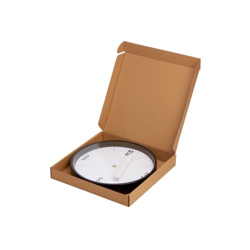 Алюминиевые настенные часы, диаметр 30,5 см Zen, черный