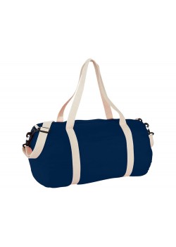 Хлопковая сумка Barrel Duffel, темно-синий/бежевый