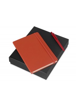 Подарочный набор Vision Pro soft-touch с ручкой и блокнотом А5, оранжевый