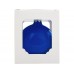 Стеклянный шар голубой полупрозрачный, заготовка шара 6 см, цвет 61
