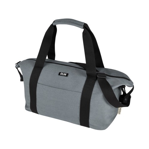 Спортивная сумка Joey из брезента, переработанного по стандарту GRS, объемом 25 л, серый