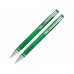 Набор Онтарио: ручка шариковая, карандаш механический, зеленый/серебристый