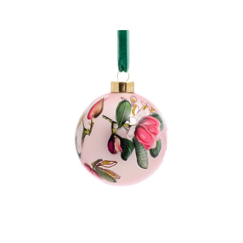Стеклянный шар Ботаника (розовый)