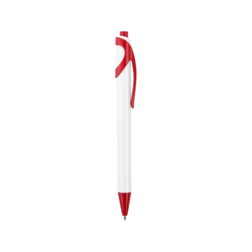 Ручка шариковая Тукан, белый/красный