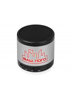 Портативная колонка Ring neon с красной подсветкой корпуса, серебристый