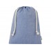 Большая подарочная сумка Pheebs объемом 4 л из хлопка плотностью 150 г/м2, синий