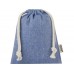 Маленькая подарочная сумка Pheebs объемом 0,5 л из хлопка плотностью 150 г/м2, синий