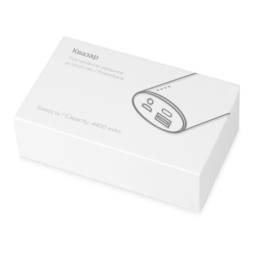 Портативное зарядное устройство Квазар, 4400 mAh, синий