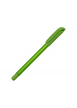 Ручка шариковая пластиковая Delta из переработанных контейнеров, зеленая